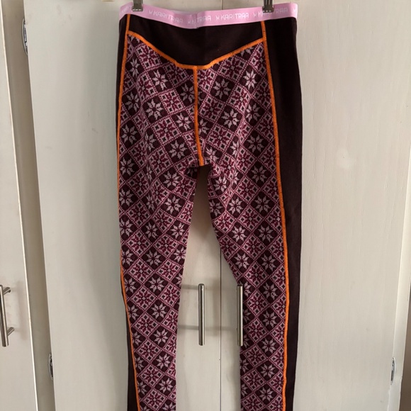 KARI TRAA  Baselayer pants and matching 1/4 zip Hoodie in M (Merino Wool) - Picture 5 of 6